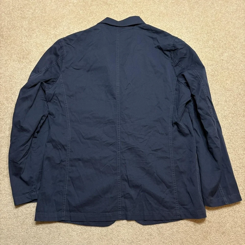 Buck Mason Carry On Jacket Mens Large Blue Cotton Tencel Unstructured Blazer Sui